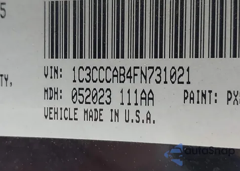 2015 Chrysler 200 Limited from USA, damaged, VIN 1C3CCCAB4FN731021